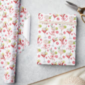 Watercolor Merry Mahjong Christmas Cocktail Party Cadeaupapier