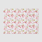 Watercolor Merry Mahjong Christmas Cocktail Party Tissuepapier (Voorkant)