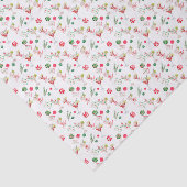 Watercolor Merry Mahjong Christmas Cocktail Party Tissuepapier (Detail)