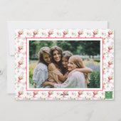 Watercolor Merry Mahjong Christmas Cocktail Photo Feestdagenkaart (Achterkant)