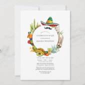 Watercolor Mexicaans Fiesta Levensfeest Kaart (Voorkant)