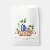 Watercolor Middellandse-Zee-mand bruidsdouche Bedankzakje (Voorkant)