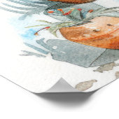 Watercolor Middellandse Zee Poster (Hoek)