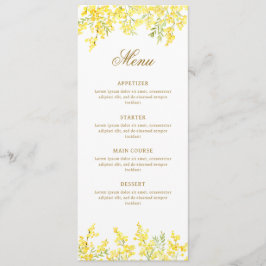 Watercolor Mimosa Klassiek Menu
