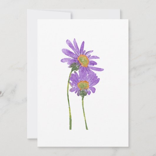 Watercolor Minimalist Botanical Art Kaart (Voorkant)