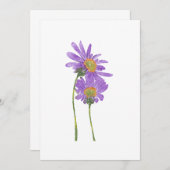 Watercolor Minimalist Botanical Art Kaart (Voorkant / Achterkant)