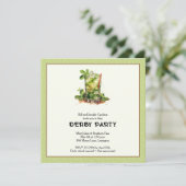 Watercolor Mint Julep Derby Kaart (Staand voorkant)