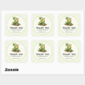 Watercolor Mint Julep Derby Vierkante Sticker (Vel)