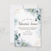 Watercolor Mintgroene Rozen Oefendiner Kaart (Voorkant)