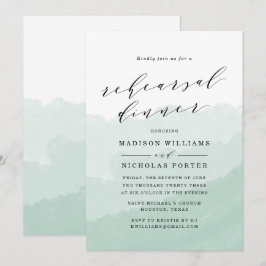 Watercolor Mist | Uitnodiging voor proefhuwelijksd