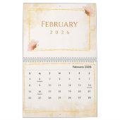 Watercolor Modern Butterfly Aesthetic Kalender (Feb 2026)