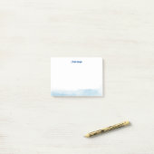 Watercolor Modern Script Persoonlijk Post-it® Notes (Op bureau)
