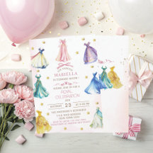 Watercolor moderne prinsessenjurken koninklijke me