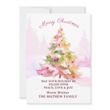 WATERCOLOR MODERNE TRENDIGE KERSTBOOM