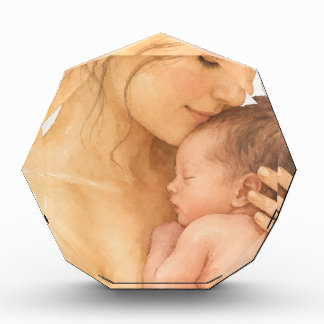 Watercolor Moeder en Baby Liefde Illustratie Fotoblokken