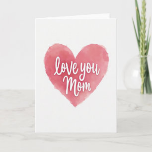 Watercolor Moeder Liefde Kaart