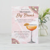 Watercolor Moederdag Brunch Uitnodigingen (Staand voorkant)