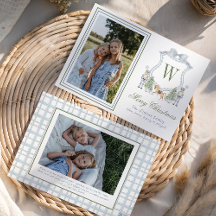 Watercolor Monogram Initiaal Notenkraker Crest Fot
