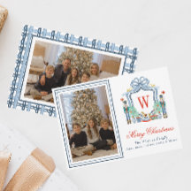 Watercolor Monogram Initiaal Notenkraker Wapen Fot