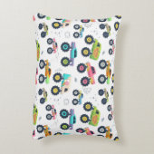 Watercolor Monster Car Trucks kids Accent Kussen (Achterkant (Verticaal))