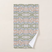 Watercolor Mopping Brushstrokes Pattern In Pastel Bad Handdoek (Handdoek)