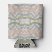 Watercolor Mopping Brushstrokes Pattern In Pastel Blikjeskoeler (Voorkant)