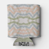 Watercolor Mopping Brushstrokes Pattern In Pastel Blikjeskoeler (Achterkant)