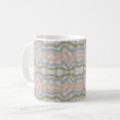 Watercolor Mopping Brushstrokes Pattern In Pastel Koffiemok (Voorkant links)