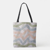 Watercolor Mopping Brushstrokes Pattern In Pastel Tote Bag (Achterkant)