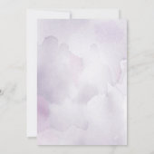 Watercolor Morada Huwelijks RSVP Kaarten (Achterkant)