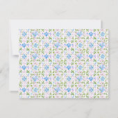 Watercolor Moroccan Tiles Stationery Note Card Kaart (Achterkant)