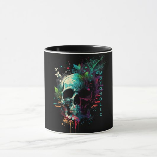 Watercolor Motoholic Mok (Midden)