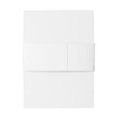 Watercolor Mountain Forest Rustic Wedding Uitnodigingen Wikkel (Achterkant Voorbeeld)