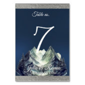 Watercolor Mountain & Ribbon Huwelijk 2 Kaart (Voorkant)