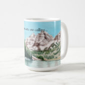 Watercolor mountains, Colorado coffee mug 11 oz Koffiemok (Voorkant rechts)