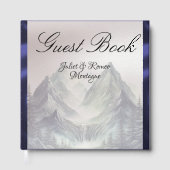 Watercolor Mountains Wedding Large Gastenboek (Voorkant)