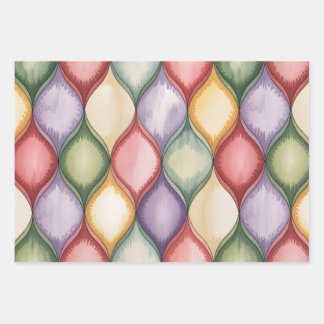 Watercolor Mozaïek Inpakpapier Vel