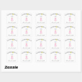 Watercolor muis - boekplaat vierkante sticker (Vel)