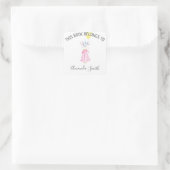 Watercolor muis - boekplaat vierkante sticker (Tas)