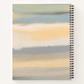 Watercolor muted landscape abstract painting notitieboek (Achterkant)