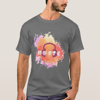 Watercolor Muziek vriend T-shirt