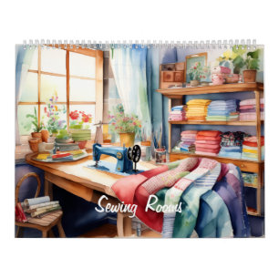 Watercolor Naaikamer Kalender