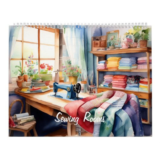 Watercolor Naaikamer Kalender (Hoes)