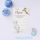 Watercolor Naam dat kruid Bruids douche spelkaart Flyer (Enkel)