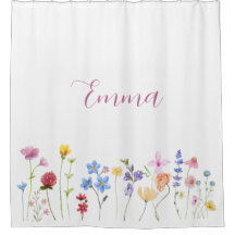 Watercolor Naam Wilde Bloem Minimalistische Boho 