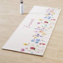 Watercolor Naam Wilde Bloem Minimalistische Boho 