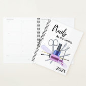 Watercolor Nagelsalon Manicure Nagellak Planner (Display)