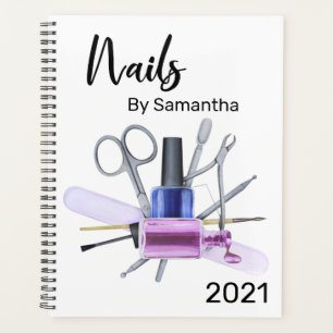 Watercolor Nagelsalon Manicure Nagellak Planner