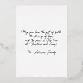 Watercolor Nativity Scene Folie Feestdagenkaart (Achterkant)