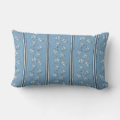 Watercolor Nautical Zeilboot Streep | Monogram Kussen (Achterkant)